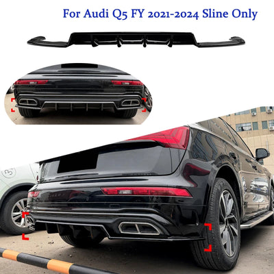 Diffuseur Arrière Noir Audi Q5 FY S Line 2021-2024