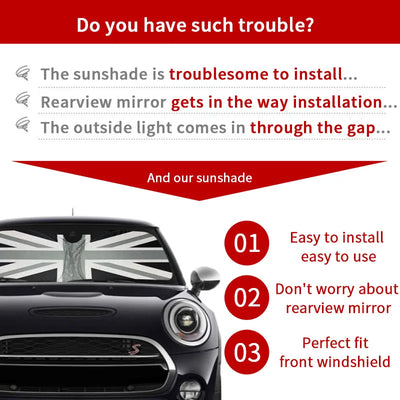Pare-Soleil Pare-Brise Mini Cooper R56 F56 Union Jack