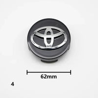 Cache-Moyeux Toyota Corolla Camry Yaris RAV4 57mm 62mm — détail de fixation