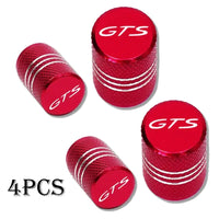 Bouchons de Valve Porsche GTS Lot de 4 en Métal Coloré pour Cayenne Cayman Panamera Macan 911 718