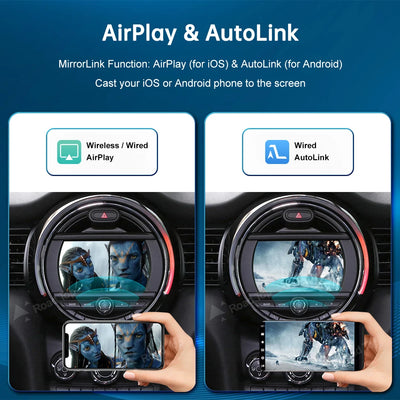 Boîtier CarPlay Android Auto Sans Fil MINI R56 F56