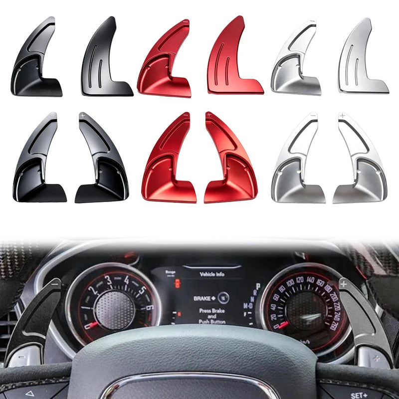 Steering Wheel Paddle Shifters Dodge Charger Challenger Durango Jeep Grand Cherokee 2014-2024 Aluminum