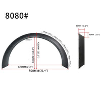 Élargisseurs d'Ailes Universels Kit 4 Pièces Flexibles 840 et 800 mm