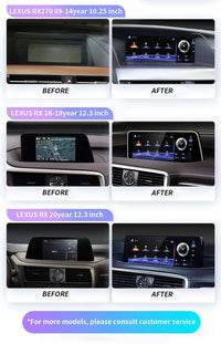 Autoradio Android 14 Lexus IS RC 200 250 300 350 200t 300h 2013-2019 Écran 10,25 Pouces CarPlay