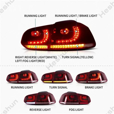 Feux Arrière LED Volkswagen Golf 6 MK6 GTI 2008-2012