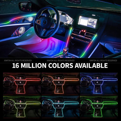 Éclairage d'Ambiance LED RGB Acrylique 110 cm Intérieur
