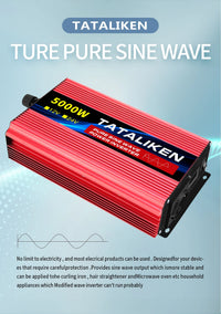 Convertisseur Pur Sinus 12V 24V 220V Voiture 1000 à 8000 W