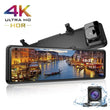Dashcam Miroir 12 Pouces 4K DUTRIEUX Wi-Fi