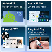 Autoradio Ainavi Android 13 Écran 13,1 Pouces Toyota RAV4 XA50 2019-2025 CarPlay Sans Fil 2K