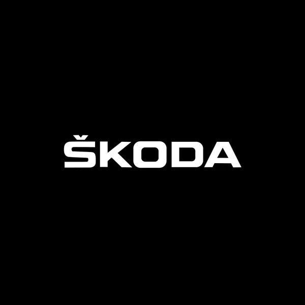 Projecteur Porte Skoda LED, Lentille Verre HD, Lot de 2 ou 4, Octavia Kodiaq Karoq Yeti VRS, 7 Motifs
