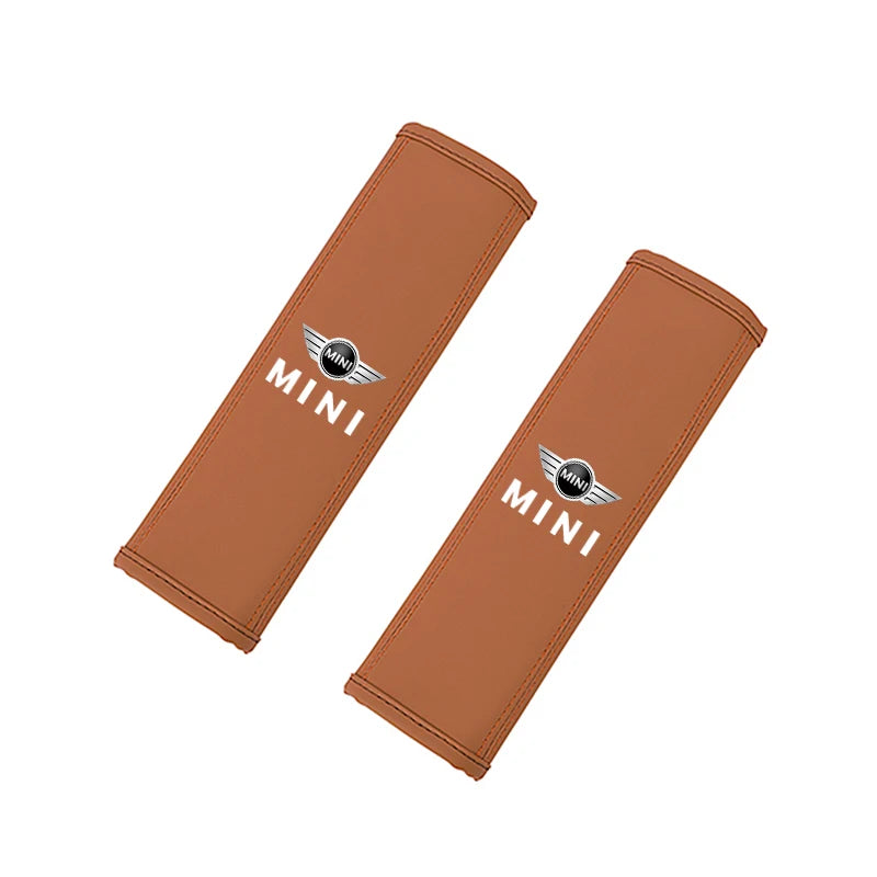 Coussin de Ceinture de Sécurité Cuir MINI Cooper JCW — vue de trois quarts