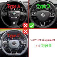 Palettes au Volant Skoda Octavia 3 5E Superb B8 Kodiaq Karoq