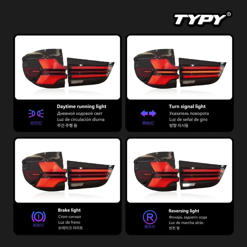 Feux Arrière LED Dynamique BMW X5 F15 2014-2018 — détail de finition