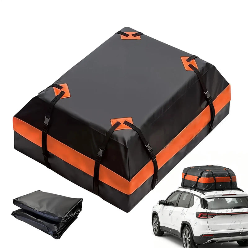 Sac de Toit de Voiture en Tissu Oxford Imperméable 112 x 88 x 44 cm pour SUV, Camion et Remorque