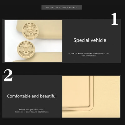 Pare-Soleil Voiture Beige ou Gris avec Miroir de Courtoisie