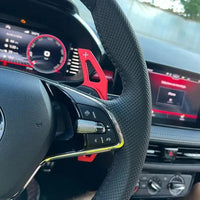 Palettes au Volant Skoda Octavia MK4 Enyaq Karoq Kodiaq Aluminium Grand Format