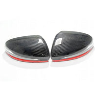 Coque de Rétroviseur Mercedes GLC X253, EQA, EQB X243, EQC N293 en Carbone Véritable de Remplacement, Sec, Forgé ou Liseré Rouge