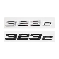 Emblème de Coffre BMW Lettres 316e, 318e, 320e, 330e, 530e, 740e, Noir Brillant ou Argent