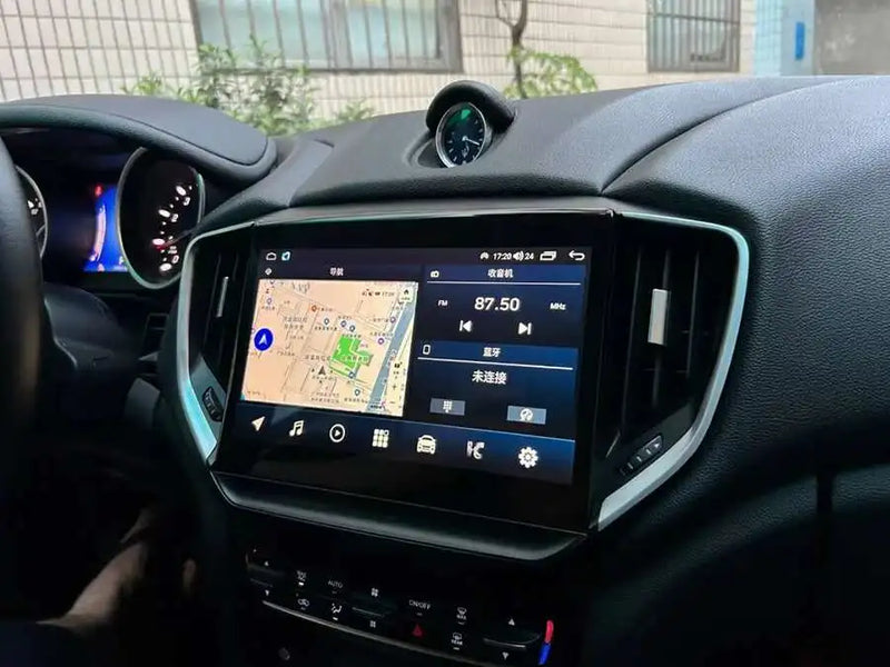 Autoradio Android 14 Maserati Ghibli 2014-2020 Écran 10,1 pouces CarPlay GPS Navigation