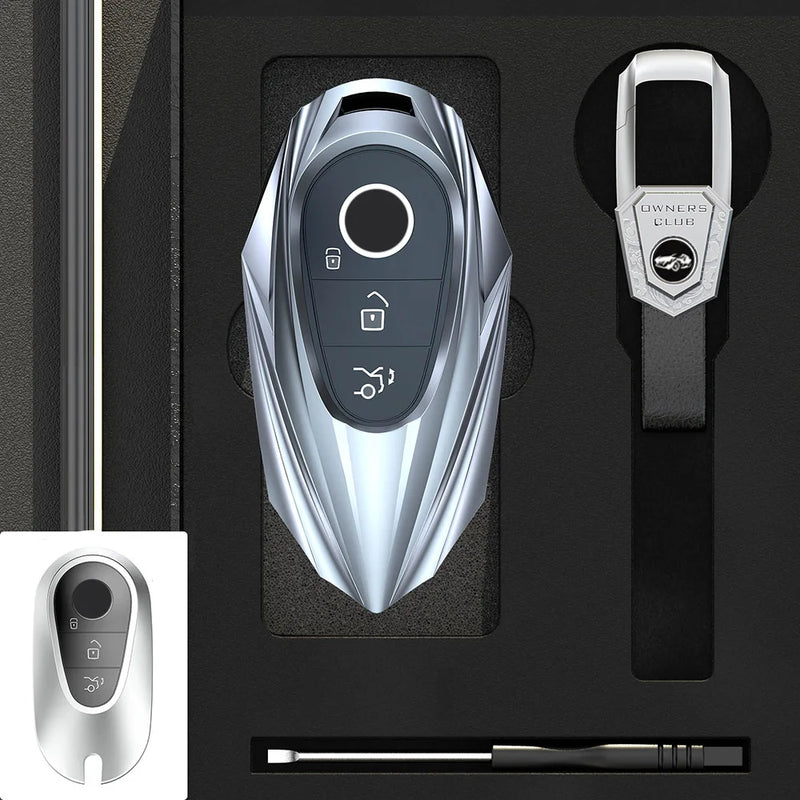 Coque de Protection Clé Mercedes Classe A C E S G GLC GLE CLA GLB GLS W177 W205 W213 W222 X167 Alliage de Zinc