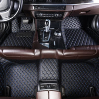 Tapis de Sol Renault Clio 4 2013-2018 Cuir Surpiqué Sur Mesure Jeu Complet Avant et Arrière