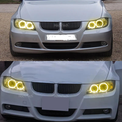 Ampoules LED Angel Eyes Jaune Citron BMW E90 E91 2004-2008