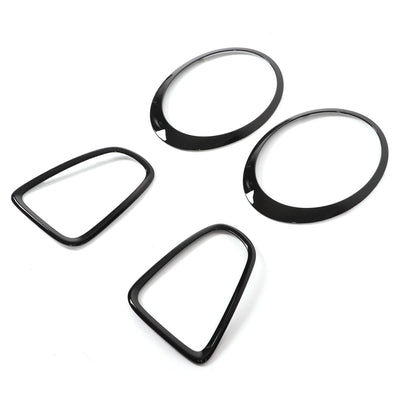 Entourages d'Optique Mini Cooper R56 R57 R58 R59 Noir Brillant