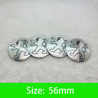Autocollants Emblème de Moyeu Peugeot Lion 56 60 65 mm Lot de 4