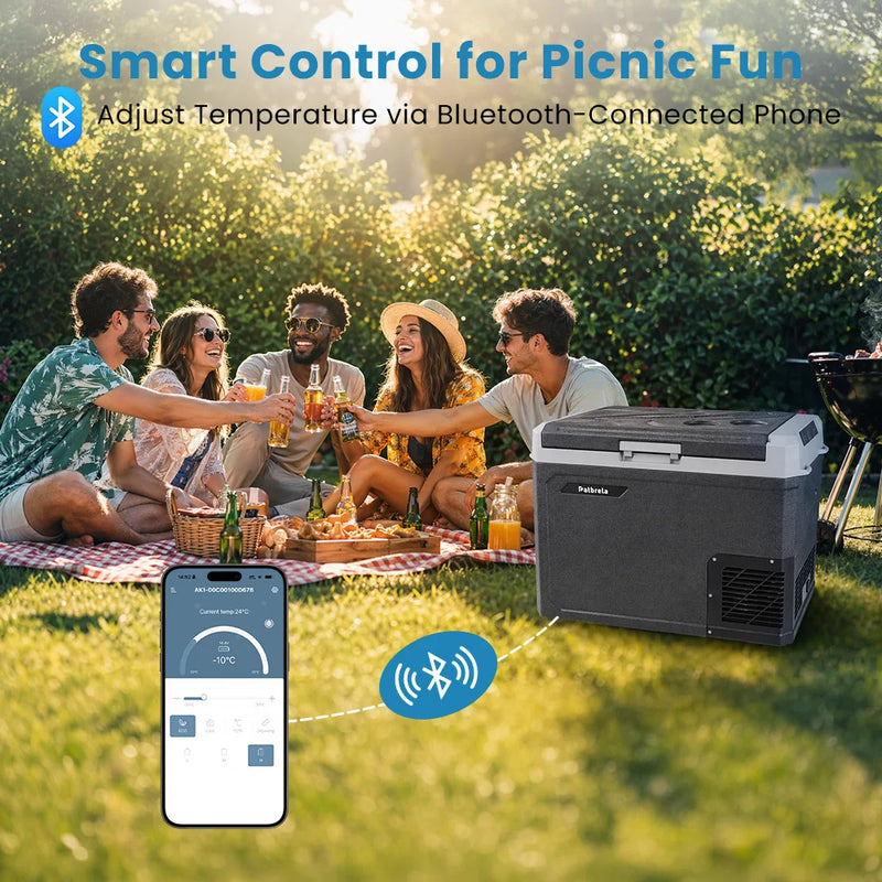 Réfrigérateur de Voiture Patbrela 20 L 40 L 45 L Compresseur 12/24 V avec Contrôle par Application