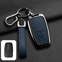Étui de Protection Clé Toyota C-HR RAV4 Corolla Prius Camry Alliage de Zinc et Cuir