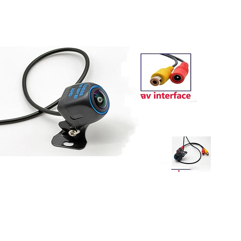 Caméra de Recul AHD Fisheye Bague Bleue Support Métal