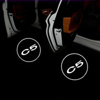 Projecteur Porte Citroën C5 2010-2016 LED, Lot de 2, 7 Motifs, Remplacement Direct