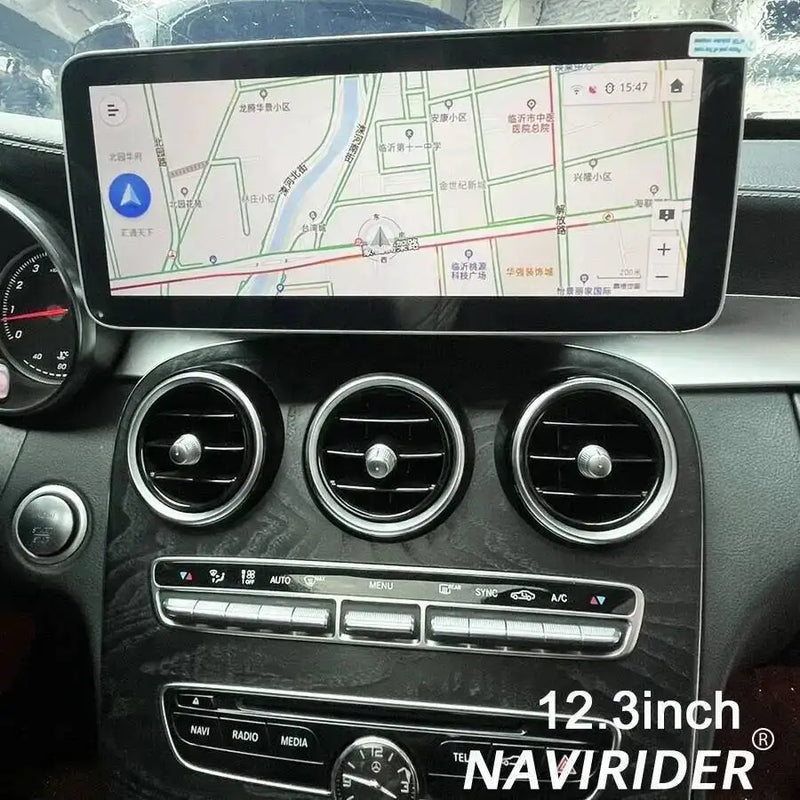 Autoradio Android 14 Mercedes-Benz GLC X253, C et Classe V W446 W447 2015-2018 Écran 12,8 pouces CarPlay DSP