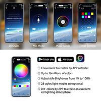 Éclairage d'Ambiance Néon Sous Châssis 6 Bandes RGB