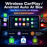 Boîtier CarPlay AI Box Android 14 Sans Fil Plug and Play