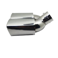 Embout d'Échappement Double Sortie Carrée Inox 58 mm