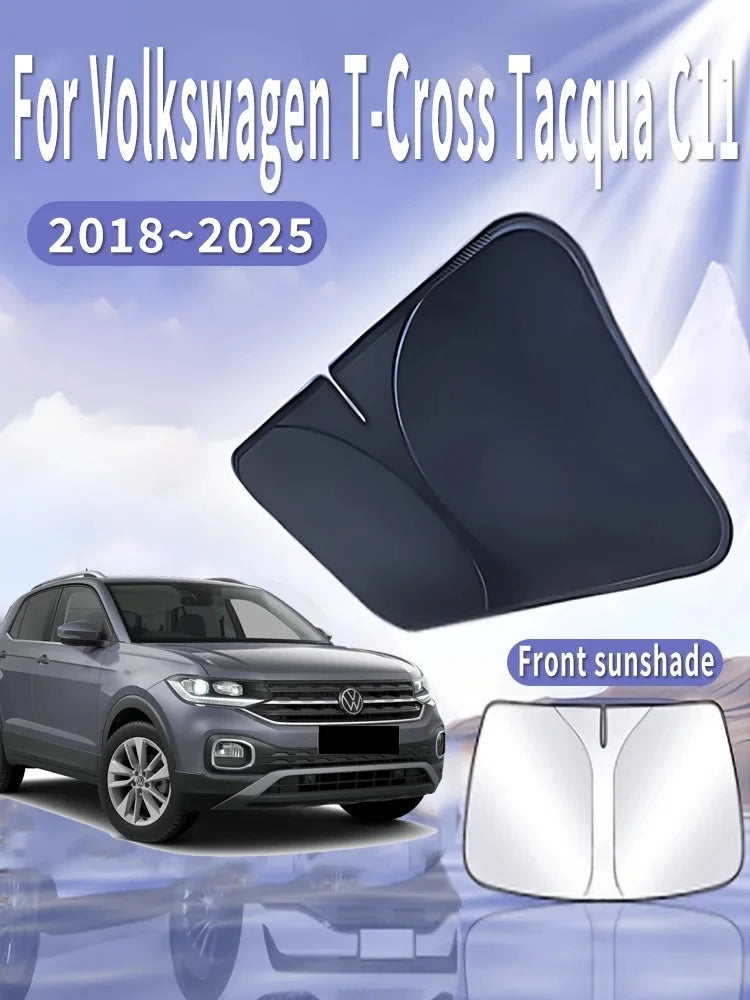 Pare-Soleil Pare-Brise VW T-Cross 2018-2025 Pliable Isolation Thermique Anti-UV