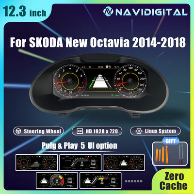 Tableau de Bord Numérique Skoda Octavia 2008-2018