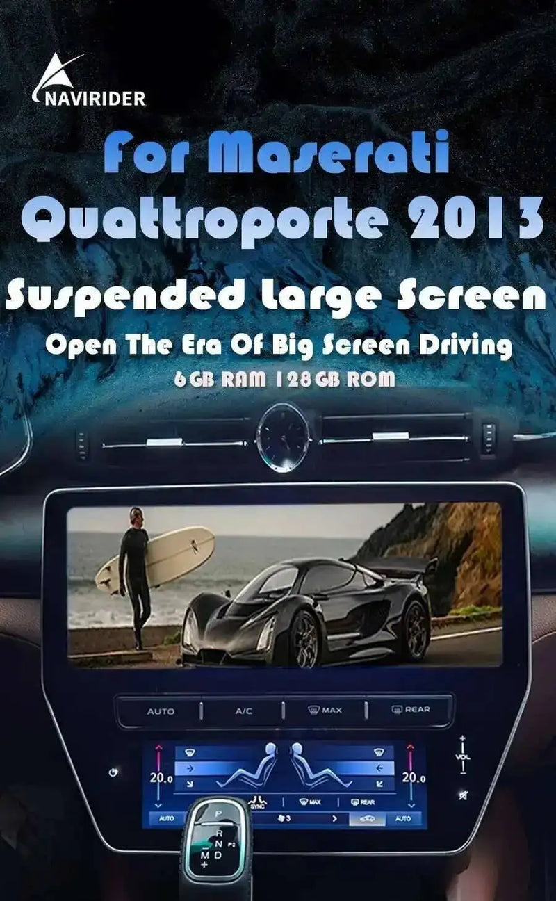 Autoradio Android 13 Maserati Quattroporte 2013-2020 Écran 12,3 Pouces CarPlay GPS 4G