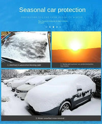 Housse Pare-Brise Voiture Hiver Rabats de Portières Multicouche