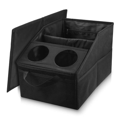 Organisateur de Coffre Voiture Pliable 6 Poches Noir