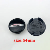 Cache-Moyeux Mini Cooper R50 R53 R56 F56 54mm — gros plan