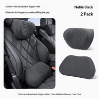 Coussin de Nuque et Soutien Lombaire Voiture Universel — vue d'ensemble