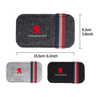 Étui de Pare-Soleil Porte-Lunettes Feutrine Peugeot 3008 2008