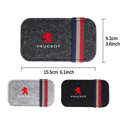 Étui de Pare-Soleil Porte-Lunettes Feutrine Peugeot 3008 2008
