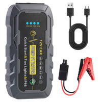 Booster de Batterie Voiture 3000A 12V Étanche IP66 Double Lampe