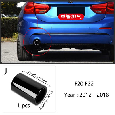 Embout d'Échappement BMW F20 F30 F32 X1 Acier Inoxydable