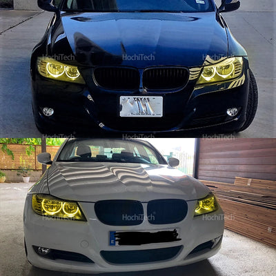 Ampoules LED Angel Eyes Jaune BMW E90 E91 LCI 2009-2011