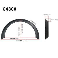 Élargisseurs d'Ailes Universels Kit 4 Pièces Flexibles 840 et 800 mm