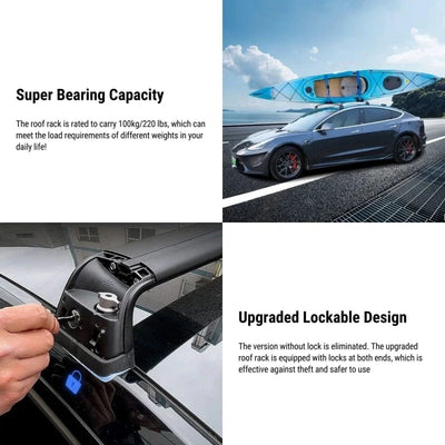 Barres de Toit Antivol Tesla Model Y Juniper